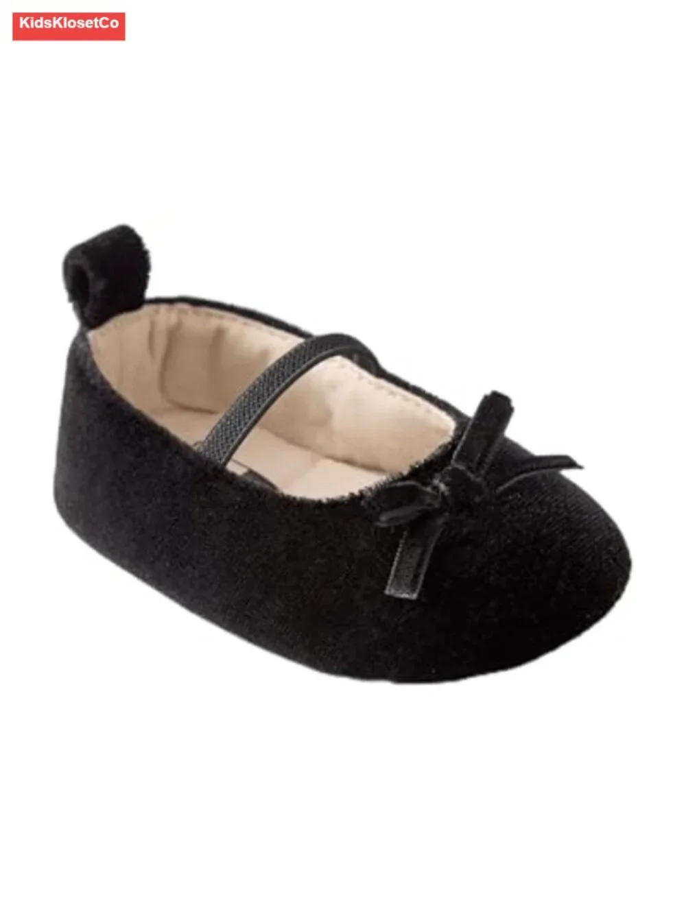 Baby Girls Velvet Mary Jane Flats for Pre-Walkers